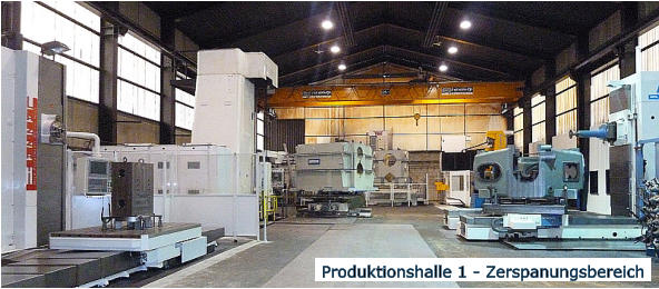 Produktionshalle 1 - Zerspanungsbereich