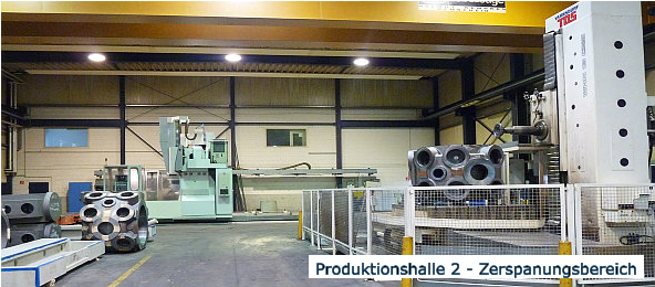 Produktionshalle 2 - Zerspanungsbereich